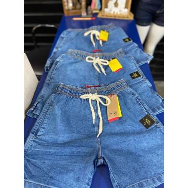 Imagem de Bermuda jeans mauricinho masculina com lycra - Kattixo Jeans , P