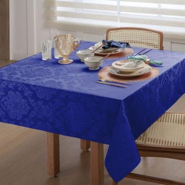 Imagem de Toalha Mesa Quadrada 4 Lugares Tecido Jacquard 1,40x1,40 - MH Enxovais
