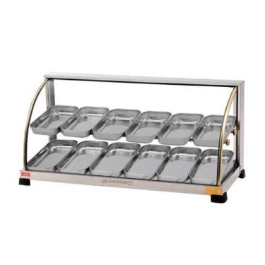 Imagem de Estufa para Salgados 12 Bandejas Dupla Linha Ouro Marchesoni, 110V