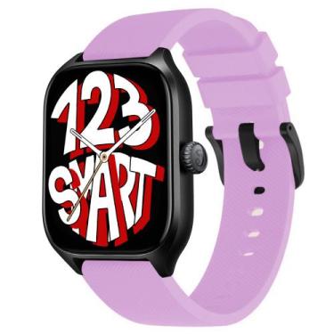 Imagem de Pulseira de Silicone Fecho Preto compatível com GTS4 A2168 / GTS 4 Min