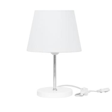 Imagem de Abajur Eros Dome Branco Base Redonda Branco - MARRYLUZ