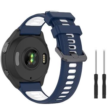 Imagem de Baaletc Compatível com pulseiras de relógio Garmin Forerunner 965, pulseiras de substituição de silicone macio para Garmin Forerunner 965