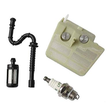 Imagem de Novo filtro de ar + linha de óleo + vela de ignição + filtro de combustível para motosserra Stihl MS260 MS240 024 026