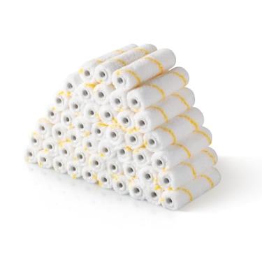 Imagem de Voomey Coberturas de rolo de pintura de 10 cm, 1/3" para minirolos, capas de rolo para pintura, suprimentos de pintura doméstica, pacote com 48.