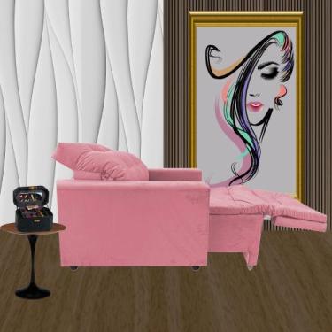 Imagem de Poltrona Pra Extensão De Cílios Com Apoio Para os Pés Modelo Cris - mo