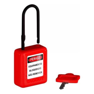 Imagem de Cadeado Bloqueio Lockout Tagout Nr10 Nr12 Bloqueador  , Cadeado de Blo