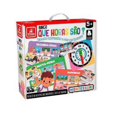 Imagem de Bingo Que Horas São Montessori - Brincadeira de Criança