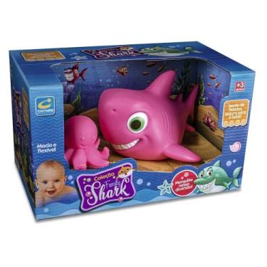 Imagem de Family Shark Pink com Polvo - Brinquedos Cometa