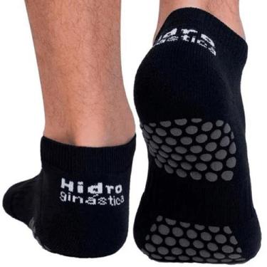 Imagem de Meia Selene Cano Curto Hidroginástica Masculina 4010.002, Preto, 39-43