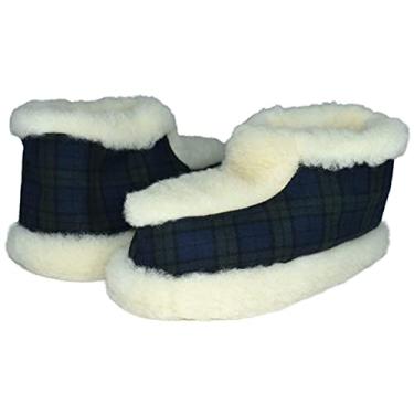 Imagem de Lee Valley, Ireland Pantufa Unissex Masculina Feminina, Azul marinho/verde, 6.5-7.5 Women/6.5-7.5 Men