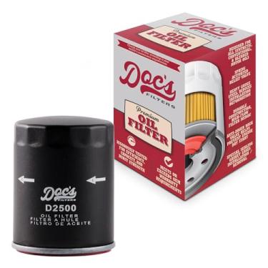 Imagem de Doc's Filters Filtro de óleo D2500 | Compatível com vários Ford 1992-2024, Chevrolet 2011-2024, GMC 2011-2024, Ram 2011-2022, Mazda 2000-2011, Dodge 2005-2022, Chrysler 2008-2014, compatível com