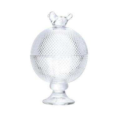 Imagem de Potiche de cristal  com pe bird 13cm - wolff