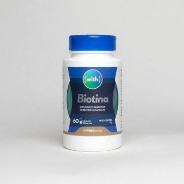 Imagem de Biotina 200mg com 60 capsulas - Suplemento Alimentar - With Nutraceuti