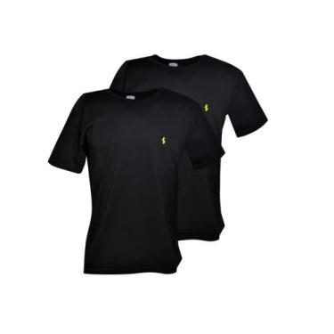Imagem de Kit 2 Camisetas Masculinas lisas 100% Algodão Envio Já - SHELGA BOOTS,