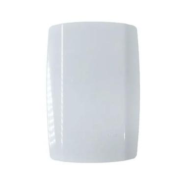 Imagem de Espelho Placa Cega 4x2 Com Suporte Branca Linha Slim Ilumi