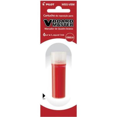 Imagem de Tinta Marcador Quadro Branco Refil 5,5ML Vermelho WBS-VBM - Caixa com 