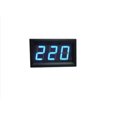 Imagem de Voltimetro Digital Led Azul Ac Ca 110v 220v 380v - Tomzn