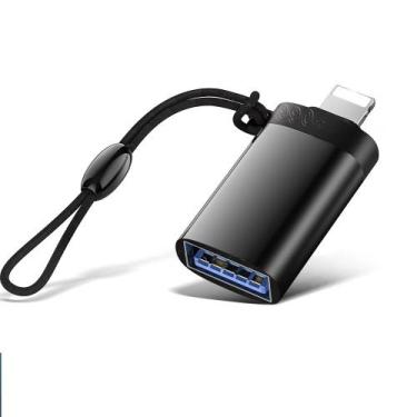 Imagem de Adaptador OTG Lightning para USB 3.0 Compativel iPhone Transferir Pend