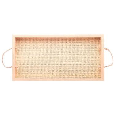 Imagem de Bandeja Retangular em MDF com Alça 40x4x20cm 5671 - Lyor