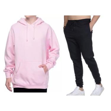 Imagem de Conjunto de moletom calça + blusa de frio abrigo classico - WRIBEIRO, 