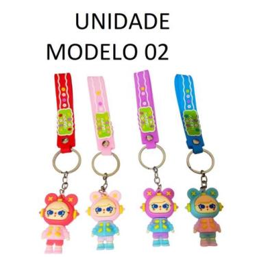 Imagem de CHAVEIRO INFANTIL COM ALÇA BONECO DIVERSOS unidade - FASHION JEWELRY, 