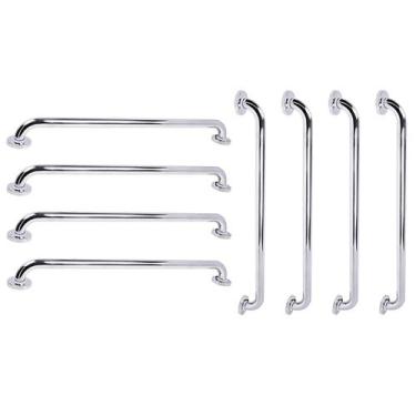 Imagem de Barra de Apoio 70cm Inox Kit 8 Unidades Idoso Deficiente Gestante Supo