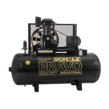 Imagem de Compressor de Ar Csl 20br/200l 5hp 2p Trifásico 220/380v Bravo Schulz
