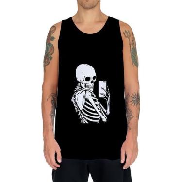 Imagem de Camiseta Regata Arte Tumblr Esqueletos Caveira Ossos Moda 13 - Enjoy S