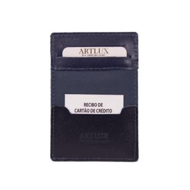 Imagem de Porta Cartão Envelope Anti-Furto Couros Artlux RFID 934, Azul
