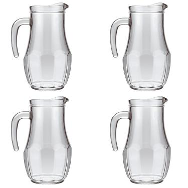 Imagem de Conjunto Jarra Tango 150ml Sucos Água 4 Unidades 1,5L Vidro Nadir