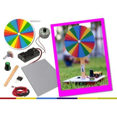 Imagem de Kit Robótica para montagem do Disco de Newton para projetos de física 