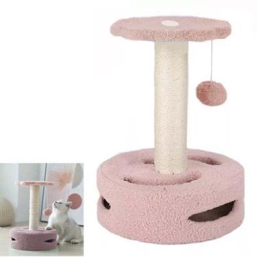 Imagem de Arranhador para Gatos Bola Brincadeira Arranhar Brincar Pet Shop Sisal