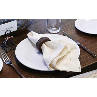 Imagem de GET NPKWOOD-01 Suporte de anel de guardanapo de madeira sintética, 6,3 cm, alumínio