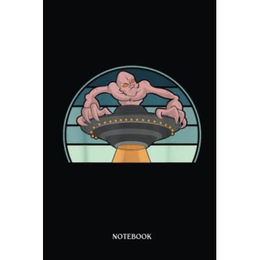 Imagem de Alien Notebook: Retro Extraterrestrial Alien Unidentified Flying Object Ufo | Alien Journal, Lined Journal Ufo, Ufo Journal, Lined Journal Alien, Size 6 X 9", 120 Pages.