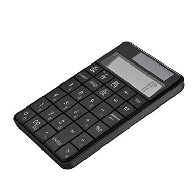 Imagem de Mini Calculadora de Teclado Numérico 2 Em 1 Com Display LCD e Receptor USB para Uso Em Escritório Teclado Compacto Preto Com 29 Teclas