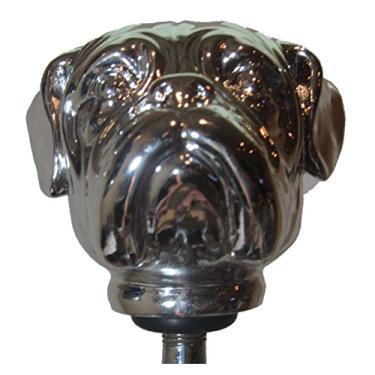 Imagem de Kool Collectibles Botão de mudança de cabeça de buldogue cromado alavanca de haste de rato Mac