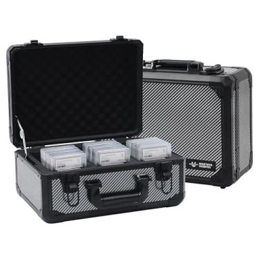 Imagem de UHZBTEC caixa de armazenamento de cartão graduado; caixa de armazenamento durável para esportes, psa e pokemon - caixa de armazenamento de cartões colecionáveis ​​- carregadores superiores p