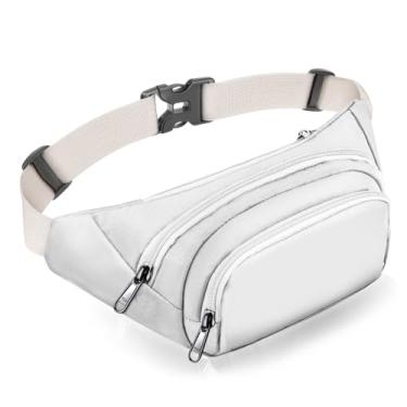 Imagem de Pochete grande para mulheres e homens – Bolsa de cintura Syican com 3 bolsos com zíper, presentes para desfrutar de esportes, viagens, treino, casual, bolsas transversais para mãos livres, serve no