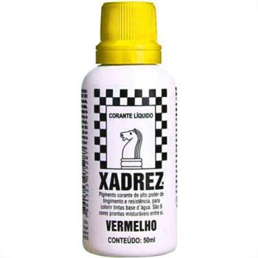Imagem de Corante Xadrez Amarelo 50Ml Para Tinta  - Kit C/12 - XADREZ CORANTE
