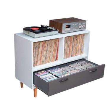 Imagem de Estante Rack Para Discos De Vinil e Aparelhos AM-32