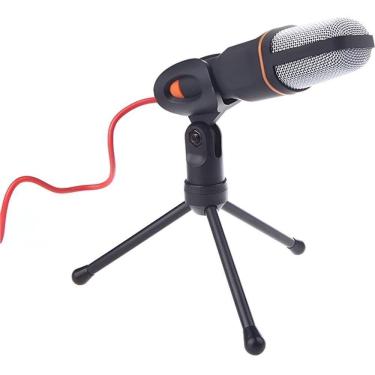 Imagem de Microfone De Estúdio Sf-666 Condensador Com Tripé E Fio De 2m Para Gravação E Vlog