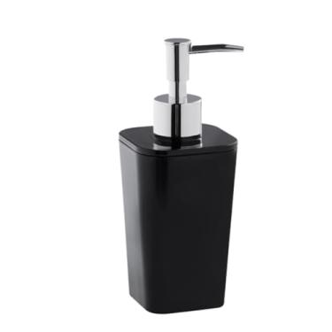 Imagem de Porta Sabonete Liquido Acrílico Pia Banheiro Dispenser Multiuso Lavabo (Preto)