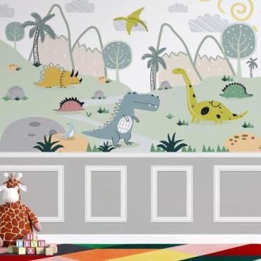 Imagem de Papel de Parede Infantil Dinossauros AL 12 - AloPapers, 1,50m de largu
