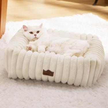 Imagem de Cama para Cães Bedsure - Fofa, Lavável e Peluda (20x19x15cm)