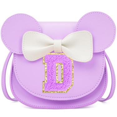 Imagem de OYLOLA Presentes de aniversário para meninas de 3, 4, 5, 6, 7 e 8 anos, bolsa infantil para meninas pequenas, presente para meninas, Roxo-roxo, D