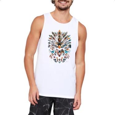 Imagem de Camiseta Regata Coruja Elementos Indigenas - Alearts, GG