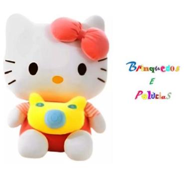 Imagem de Pelúcia Hello Kitty Fotografa - 23 cm - fofinha - Brinquedos e Pelúcia