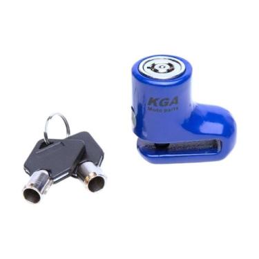Imagem de Trava Disco Pequena Kga Azul - KGA Moto Parts