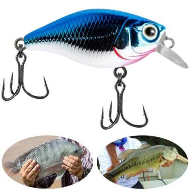 Imagem de Isca Artificial Marine Mini Crank CHB11 Prateada Azul 3.8cm 4g Meia Ág