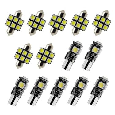Imagem de 8X-SPEED 14 peças de lâmpada LED interior 5050 chip adequado para Nissan Armada MK1 2004–2015 Feito leitura porta-luvas porta-malas espelho viseira de sol luz